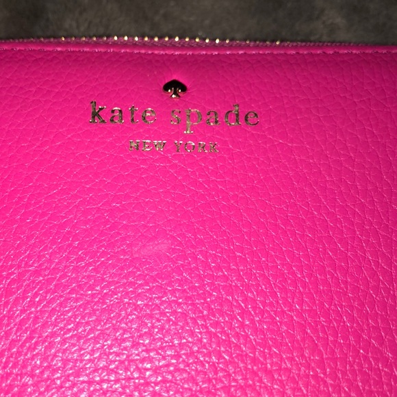 Pink Kate Spade Zip Wallet - Picture 6 of 6